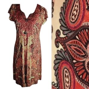 Apt. 9   sublimation crochet embellished dress